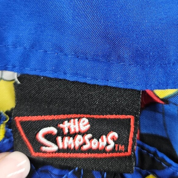 The Simpsons Board Shorts Mens 34 Black Graphic Print Beach Swim Vintage 2004 - Picture 11 of 16